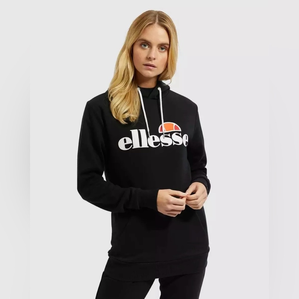 Ellesse Black Hoodie Size Large